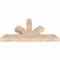 Ekena Millwork Richland Smooth Timber Gable Bracket, Douglas Fir, 60"W x 30"H x 5 1/2"D x 5 1/2"F, 12/12 Pitch GBW060X30X0606RIC00SDF - alternate 2